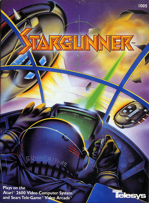 Stargunner box art for Atari 2600